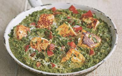 Protein-Packed Spinach, Tomato, And Tofu Curry