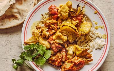 Creamy Roasted Tomato Tofu Curry (100% Dairy-Free)