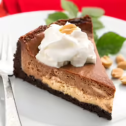Easy Vegan Chocolate Peanut Butter Cheesecake