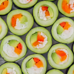 Healthy Vegan Cucumber Sushi Rolls With Spicy Mayo