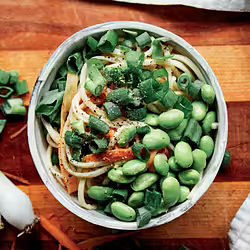 Vegan Ginger Udon Noodle Bowl