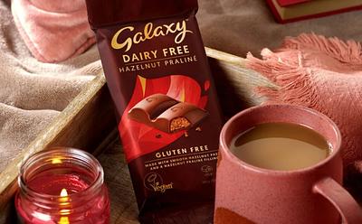 Galaxy Launches Dairy Free Hazelnut Praline Chocolate Bar