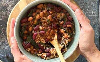 How To Make This Vegan Bean And Swiss Chard Stew