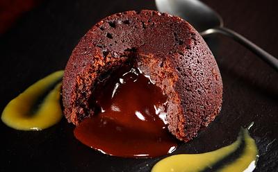 This Chocolate Fondant With Mango Coulis Is Easier To Make Than You Think
