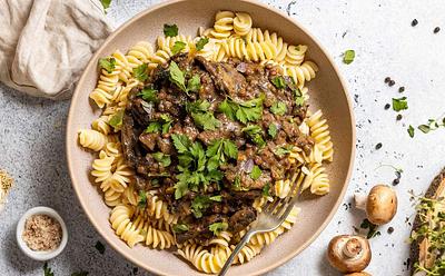 This Lentil Stroganoff Is Packed With Plant Protein