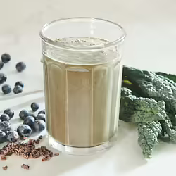 Vegan Chocolate AÃ§aÃ­ Coconut Smoothie With Kale and Blueberries