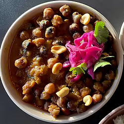 Vegan Afro-Peruvian Carapulcra (Spicy Chickpea Stew)