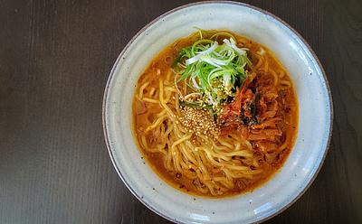 Turn Up The Heat With This Vegan Kimchi Miso Ramen Recipe