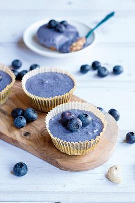 Try These Dairy-Free Mini Blueberry Cheesecakes