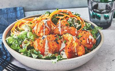 How To Make This Vegan Buffalo Cauliflower Wings Bowl