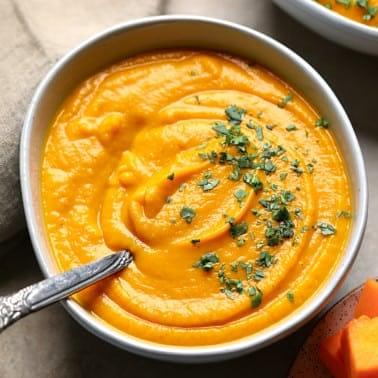 Butternut Squash and Sweet Potato Soup