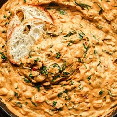 Creamy Sun Dried Tomato Butter Beans Recipe