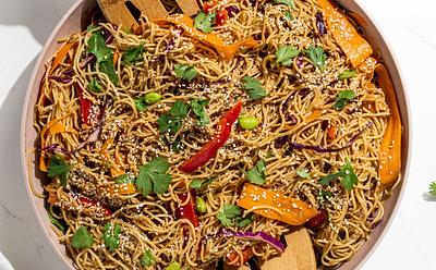 How To Make These Rainbow Peanut Noodles