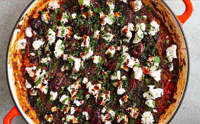 This Balsamic Tomato Baked Orzo Is A Perfect Date Night Dish