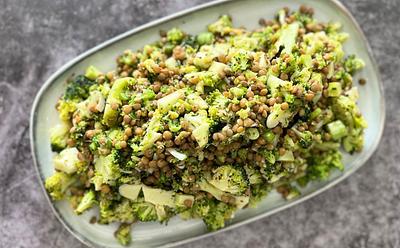 Need Iron? Try This Lentil And Broccoli Vegan Summer Salad Recipe