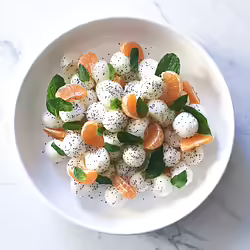 Mandarin Kohlrabi Salad With Poppy Seeds