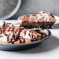 Creamy Vegan Chocolate Almond Butter Pudding Pie