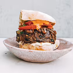 Spicy Ancho-Spiced Barbecue Burgers WithÂ Caramelized Onions