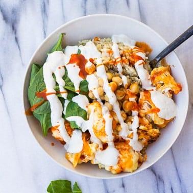Buffalo Cauliflower Buddha Bowl