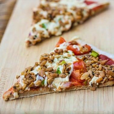 Easiest Whole Wheat Oil Free Pizza