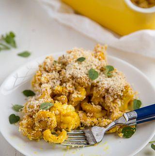Vegan Roasted Cauliflower Macaroni and Cheese