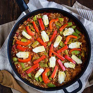 Brown Rice Vegetable Paella