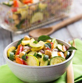 Marinated Zucchini and Chickpea Salad