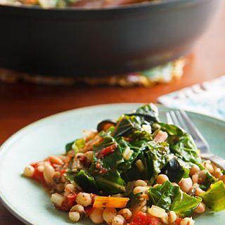 Swiss Chard with White Beans and Job’s Tears