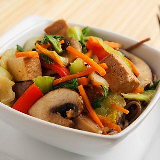 Stir-fried Tofu and Vegetables with Miso Sauce