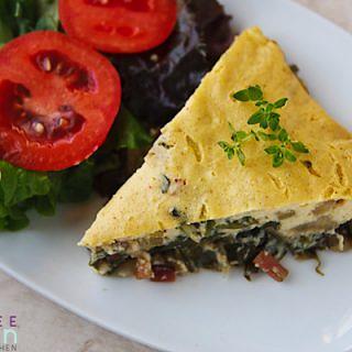 Savory Swiss Chard Pie (Vegan Quiche)