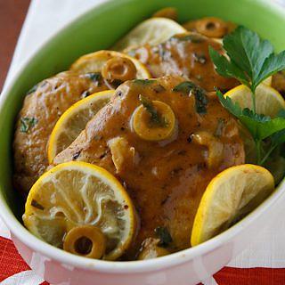 Seitan Scaloppine with Lemon-Olive Sauce
