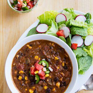 Smoky Refried Bean Soup