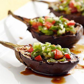 Grilled Baby Eggplants with Korean Barbecue Sauce