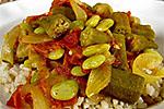 Okra and Lima Bean Masala