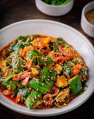 Spicy Korean Cucumber Salad