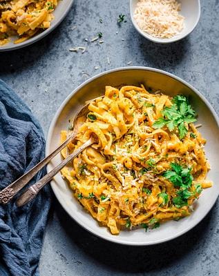 One-Pot Vegan Pumpkin Alfredo