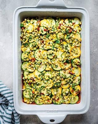 Crispy Zucchini and Corn Casserole
