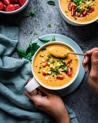 Vegan Instant Pot Corn Chowder