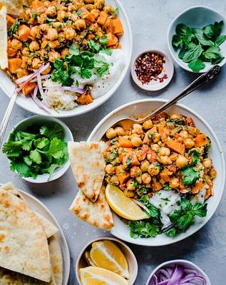 Indian Chickpea Sweet Potato Stew