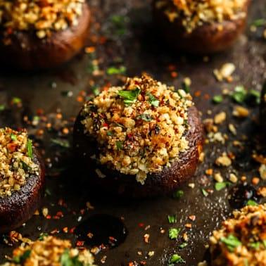 Vegan Stuffed Mushrooms