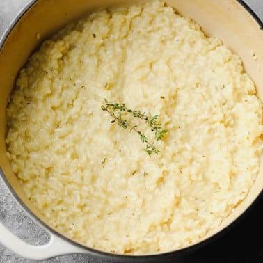 Creamy Vegan Risotto with Roasted Vegetables