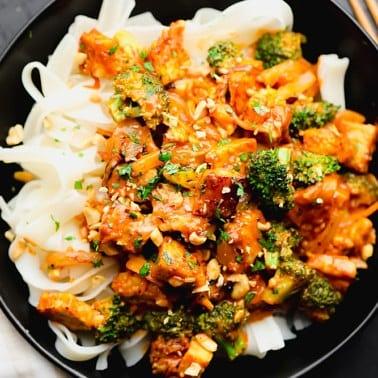 Peanut Tempeh Stir Fry