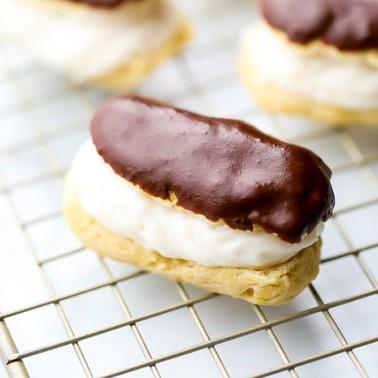Vegan Eclairs and Cream Puffs