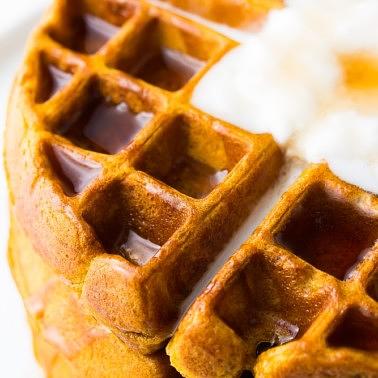 Vegan Pumpkin Waffles