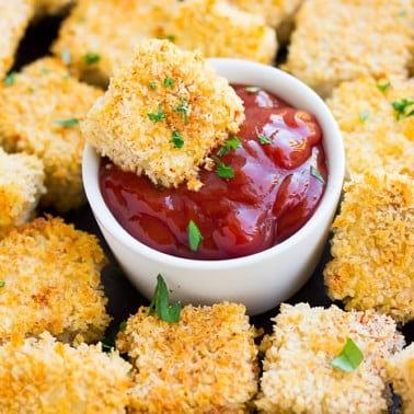 Easy Baked Tofu Nuggets