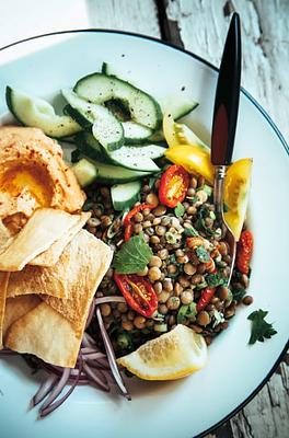 The Best Marinated Lentils