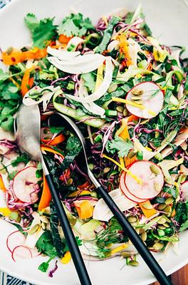 Citrus Miso Slaw with 10 Vegetables