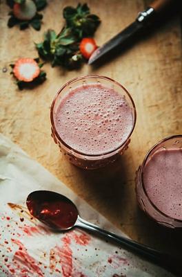 Roasted Strawberry Coconut Shake