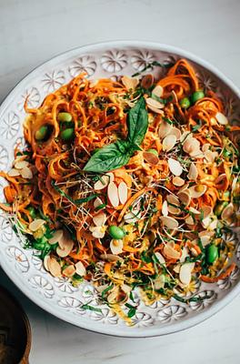 Sweet Potato Noodle Salad with Chipotle Miso Sauce