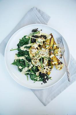 Jerk-Inspired Veggie Grill with Mango Ginger Sauce